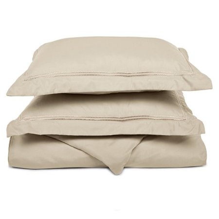 LUXOR TREASURES Luxor Treasures-Executive 3000 MF3000TXDC 2LTN Executive 3000 Series Twin & Twin Duvet Set; 2 Line Embroidery - Tan MF3000TXDC 2LTN